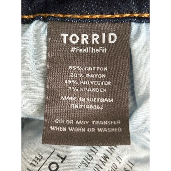 Torrid Jeans Size 24S Super Soft High-Rise Dark Wash Stretch Denim Jeggings - Picture 6 of 12